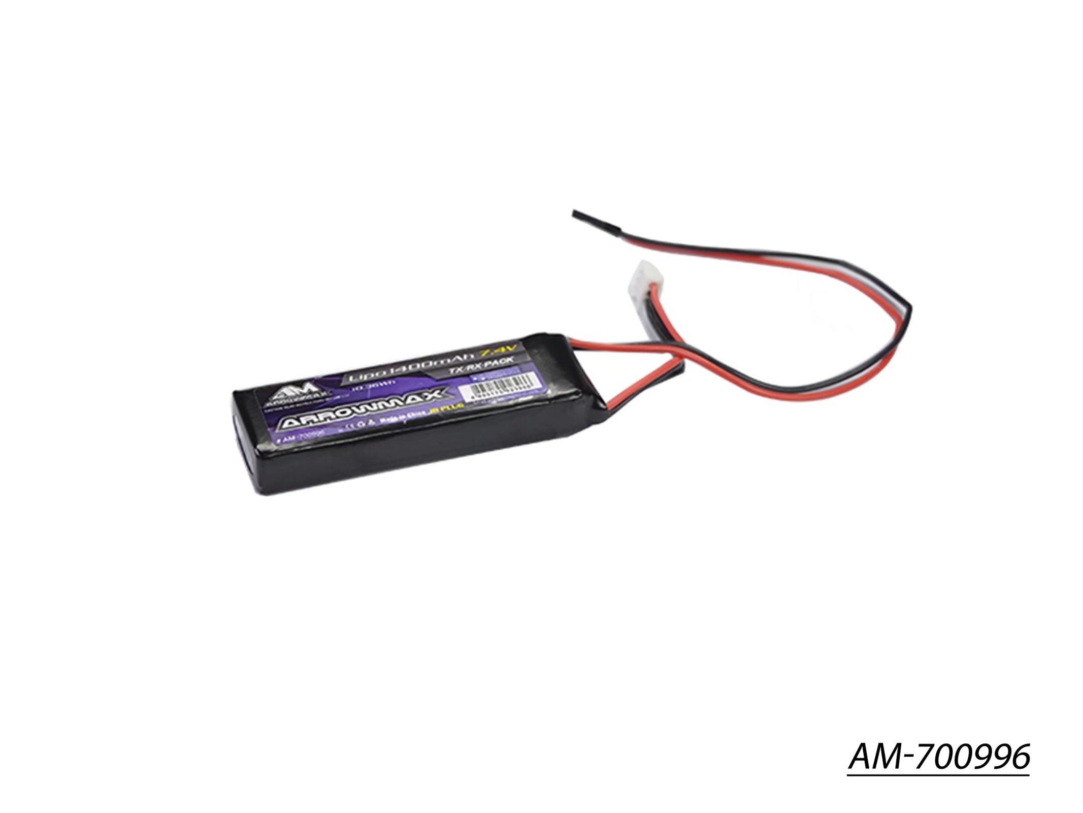 Arrowmax AM-700996 pack LiPo 1400mAh 7.4V prise JR