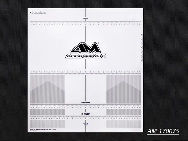 Arrowmax Decal Planche Setup 1/8 Truggy AM-170075