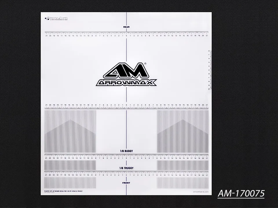 Arrowmax Decal Planche Setup 1/8 Truggy AM-170075