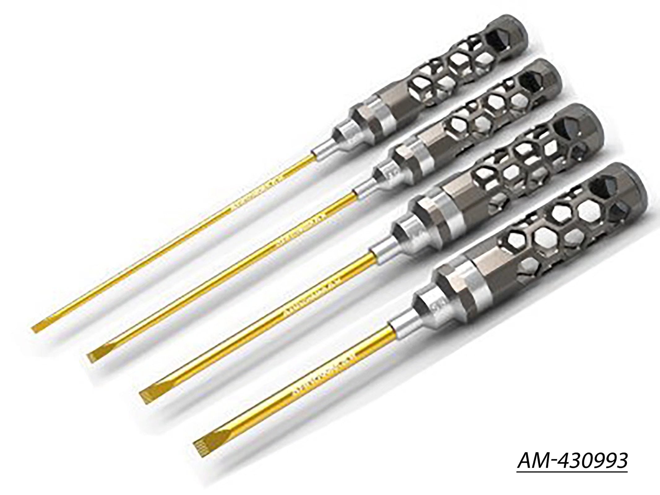 Arrowmax AM-430993 set 4 tournevis plats 3.0-5.8 Honeycomb
