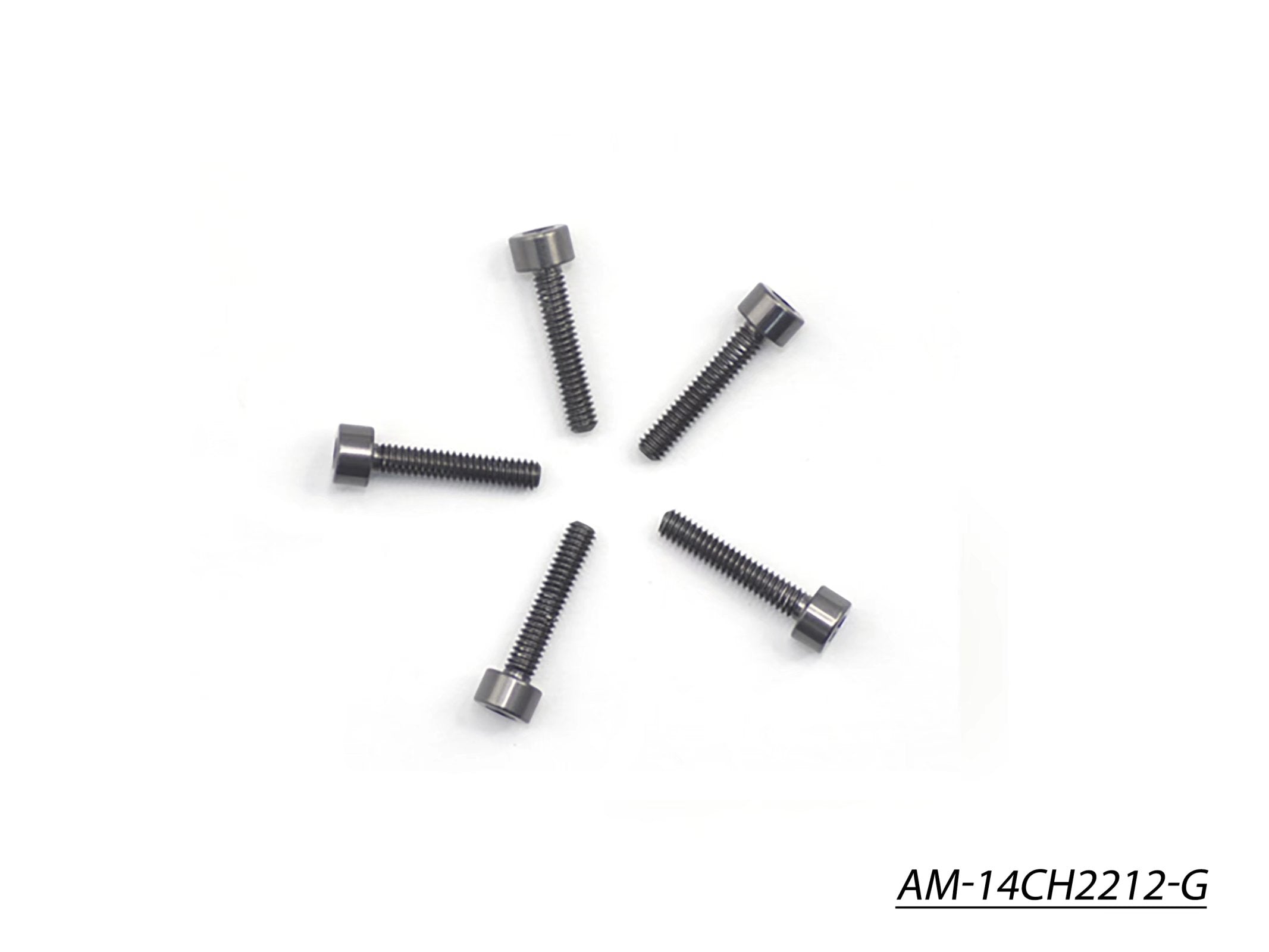 Arrowmax vis alu M2.2x12 tête cylindrique grise x5 AM-14CH2212-G