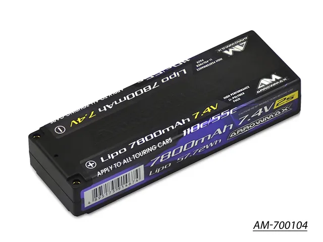 Arrowmax 2S LiPo Batterie 7800mAh 7.4V 55C AM-700104