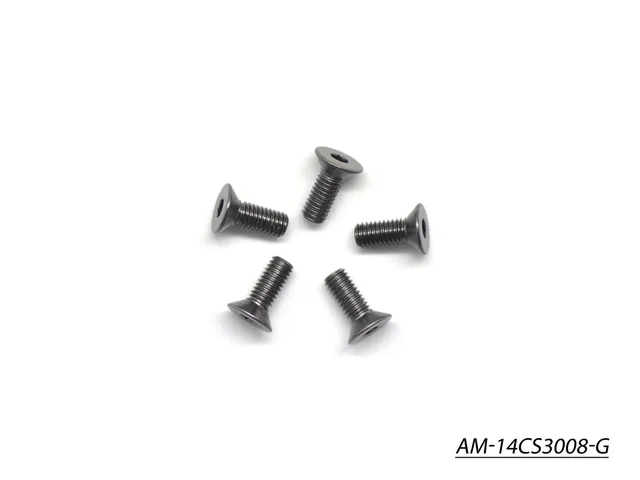Arrowmax AM-14CS3008-G vis alu M3x8 fraisées grises (5)