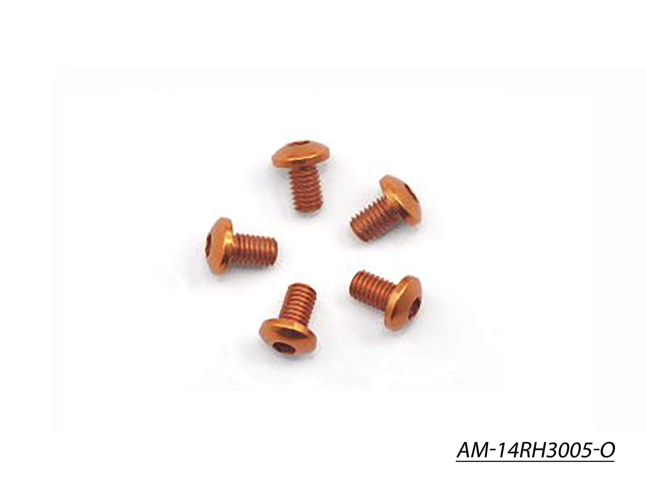 Arrowmax Screws vis alu orange M3x5 lot 5 AM-14RH3005-O 7075