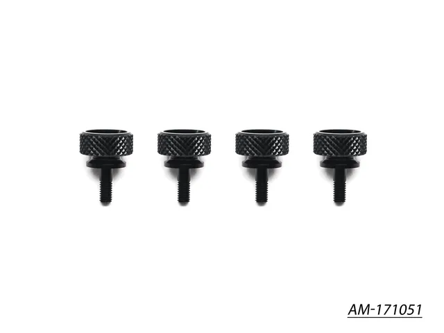Arrowmax Screws AM-171051 vis moletée setup noir doré x4