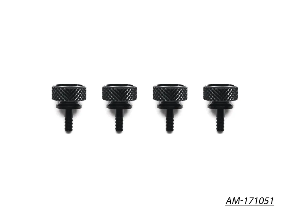 Arrowmax Screws AM-171051 vis moletée setup noir doré x4
