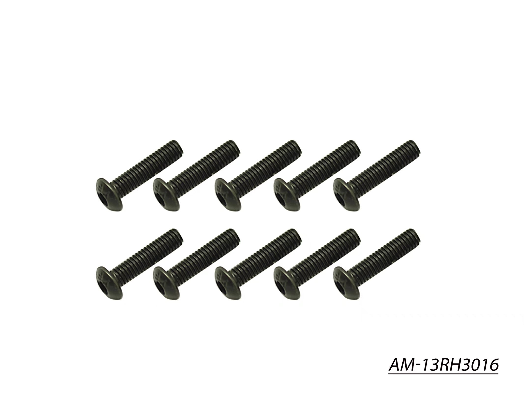 Arrowmax Vis Allen Tête Ronde M3x16 Lot 10 AM-13RH3016