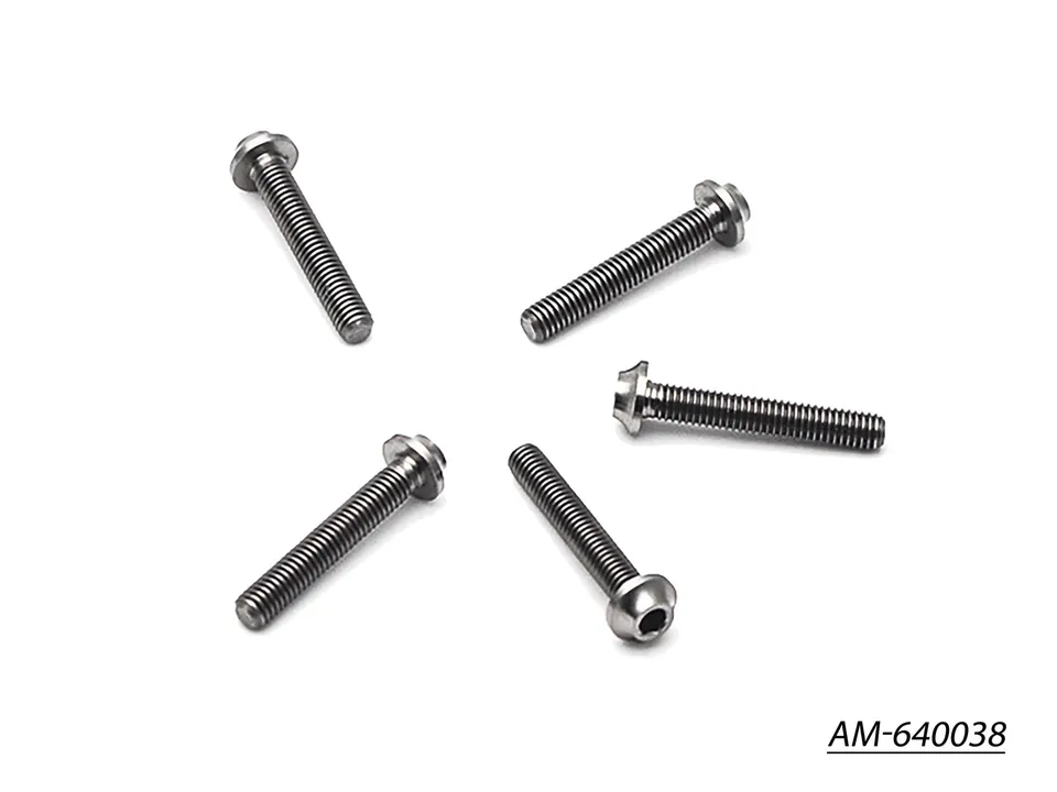 Arrowmax Vis Titane M3x18 Tête Ronde Allen AM-640038 x5