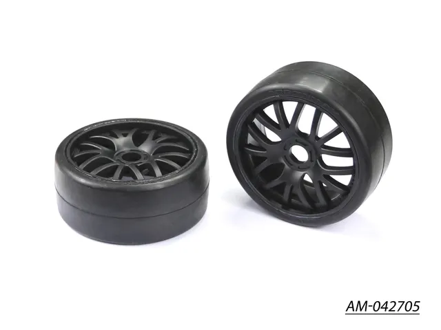 Arrowmax GT tires AM-042705 pneu 1/8 GT medium collé lot 2