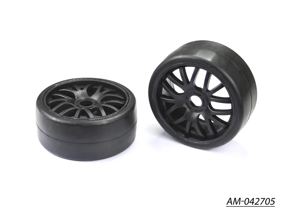 Arrowmax GT tires AM-042705 pneu 1/8 GT medium collé lot 2