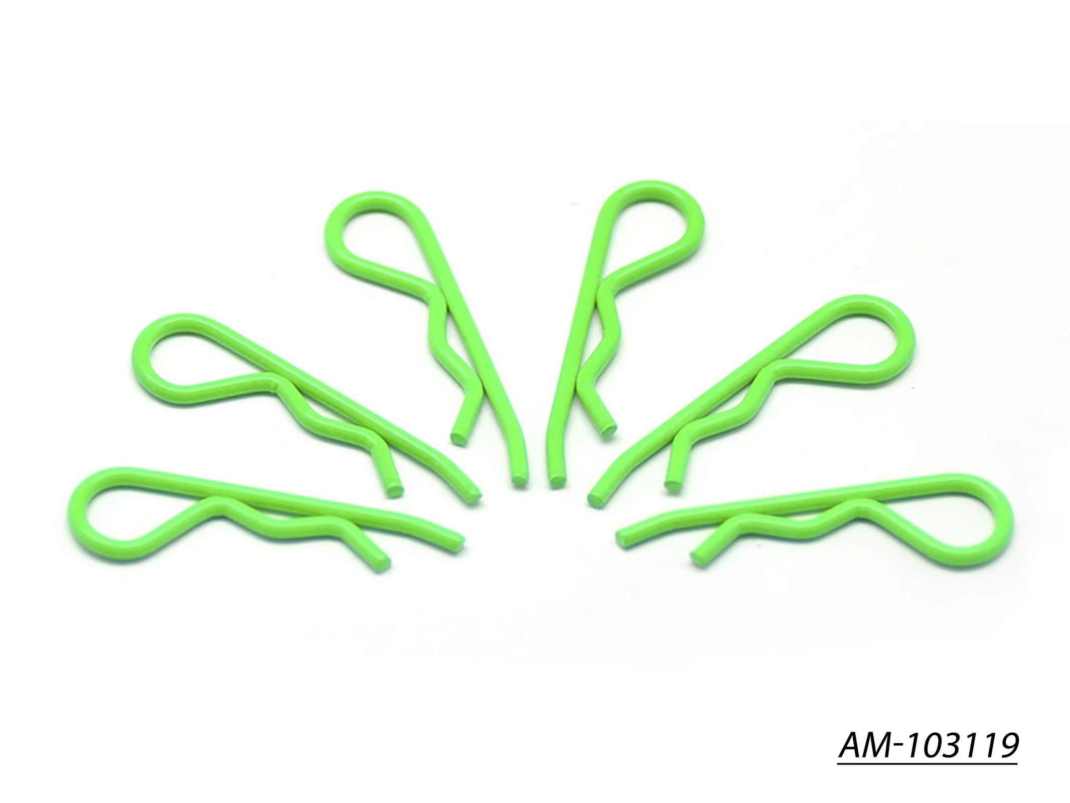 Arrowmax AM-103119 clip carrosserie 1/8 vert fluo lot 6