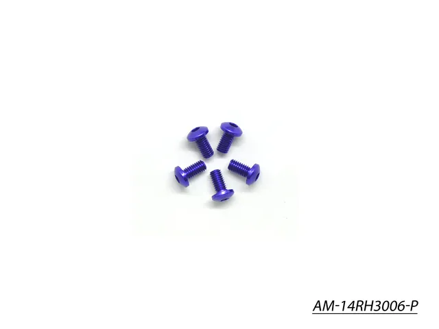 Arrowmax AM-14RH3006-P vis alu M3x6 violettes 7075 x5
