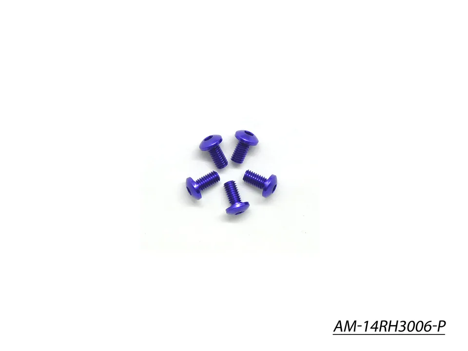 Arrowmax AM-14RH3006-P vis alu M3x6 violettes 7075 x5