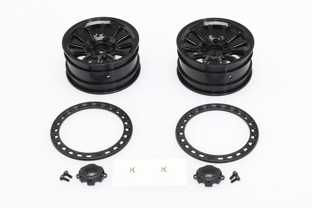 CEN CD0680 Jantes KG1-K105B Adrenaline Noires Ranger Paire