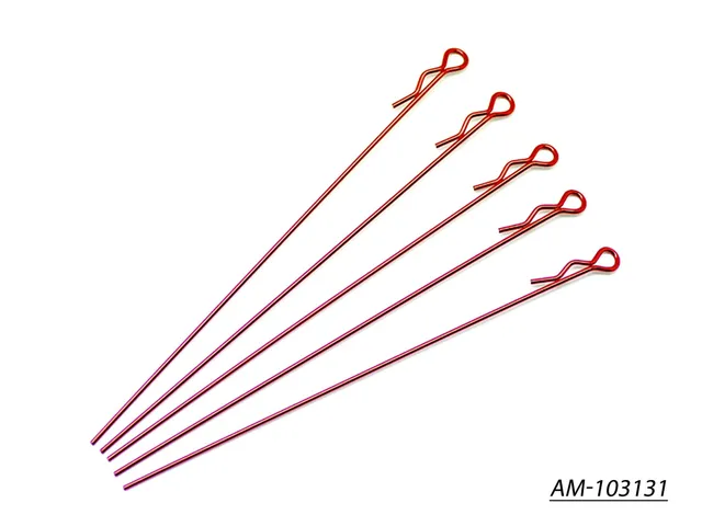 Arrowmax Body Clip AM-103131 clips carrosserie 1/10 rouge par 5