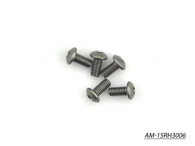 Arrowmax Vis titane M3x6 ronde Allen x5 AM-15RH3006