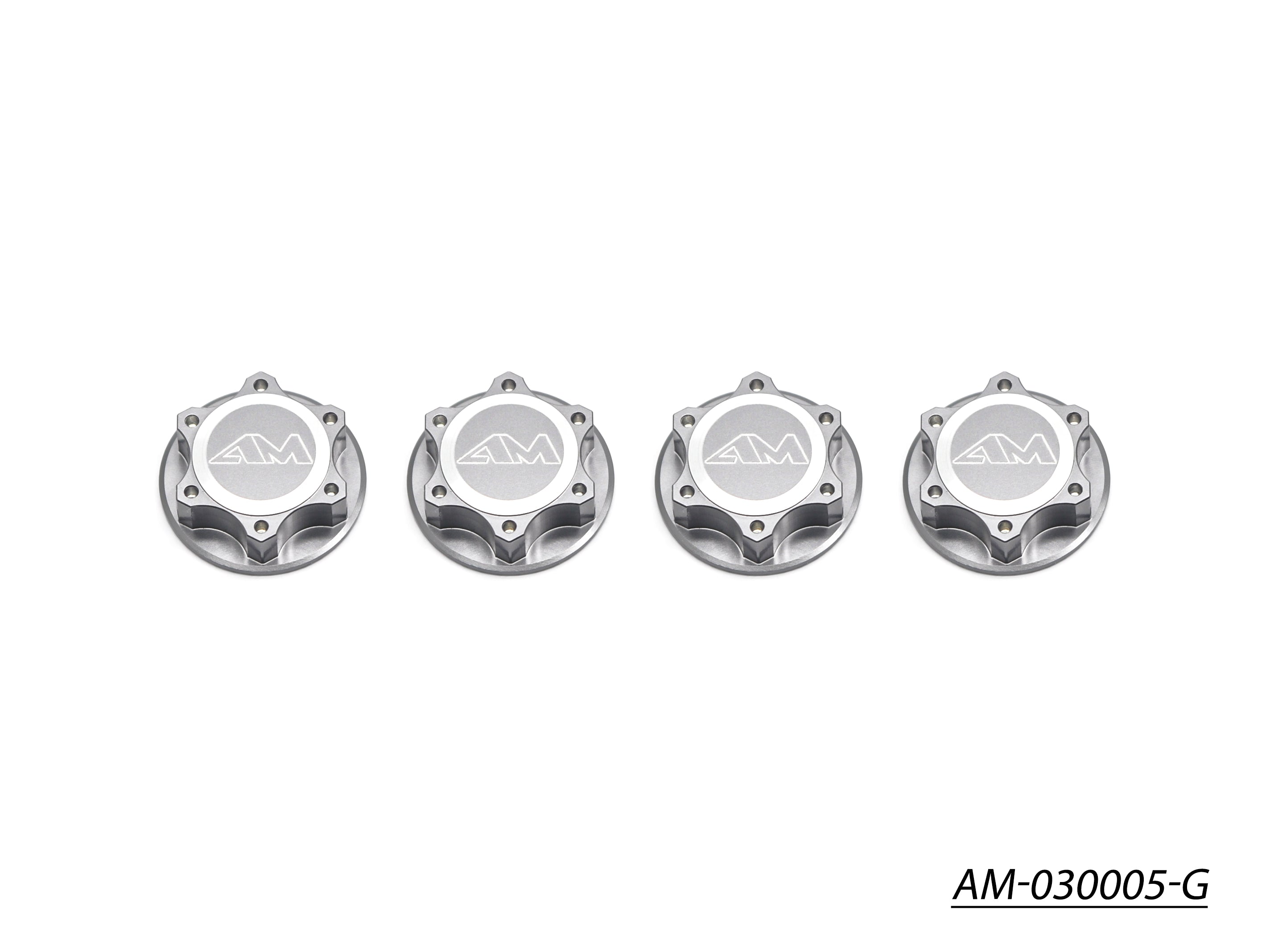 Arrowmax AM-030005-G écrous de roue alu 1/8 gris x4