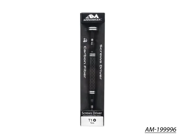 Arrowmax AM-199996 tournevis carbone Torx T1 pointe 3D