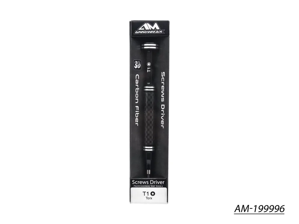Arrowmax AM-199996 tournevis carbone Torx T1 pointe 3D