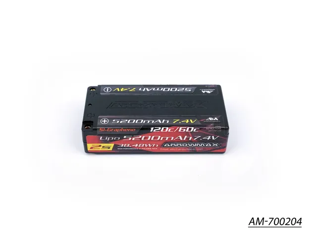 Arrowmax 2S LiPo AM-700204 batterie shorty 5200mAh 7.4V 60C
