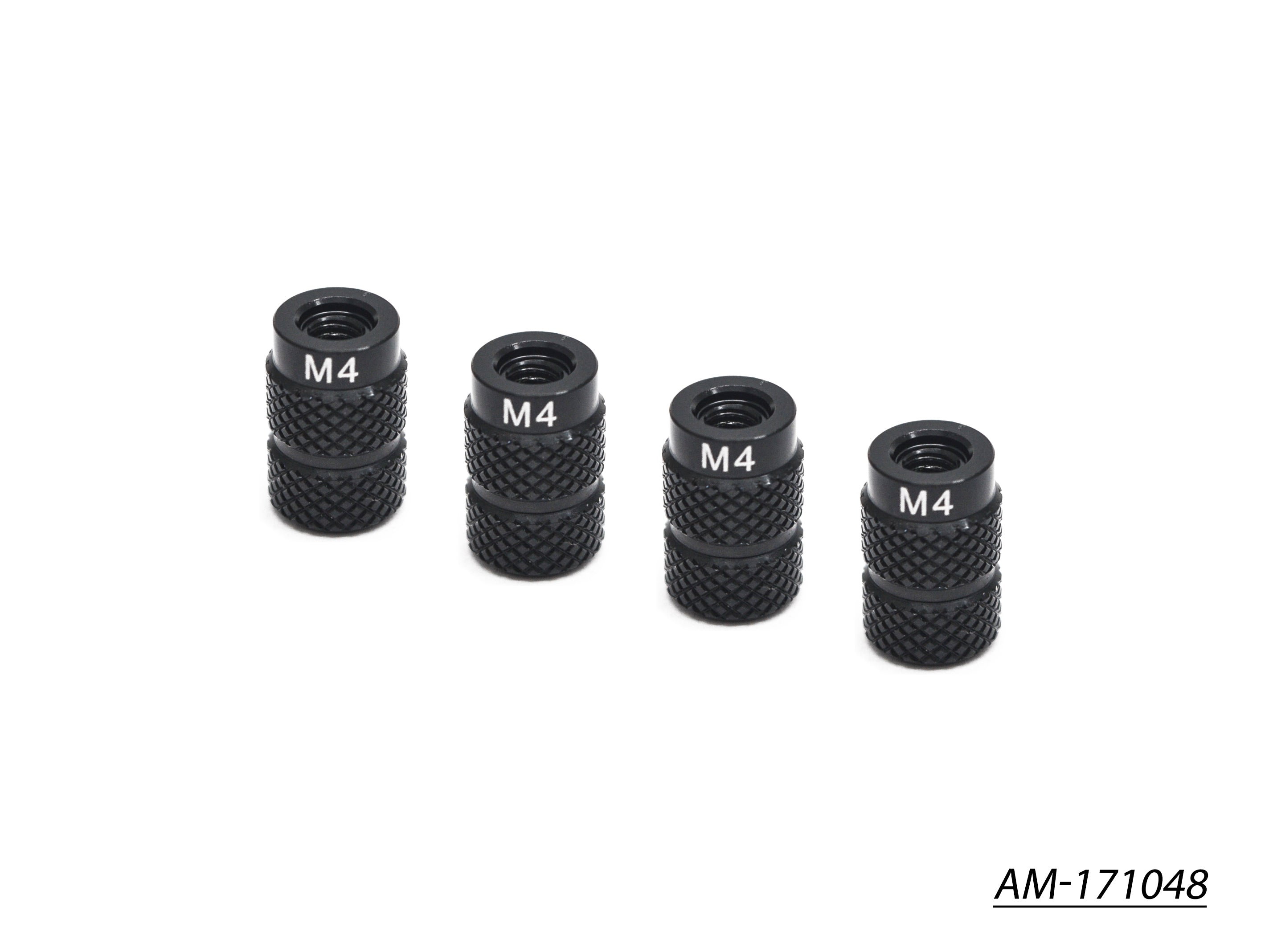 Arrowmax Setup System Écrou Alu 4mm 1/10 Noir Doré x4 AM-171048