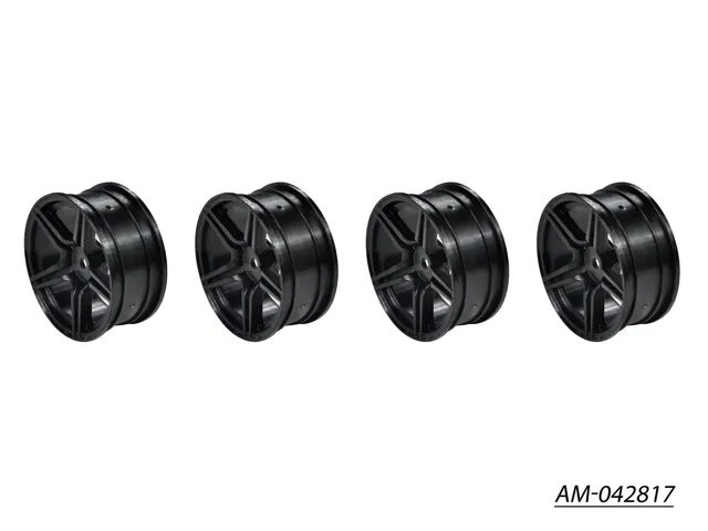Arrowmax Rims 1/10 TC 5 branches jantes noir +3mm (4)