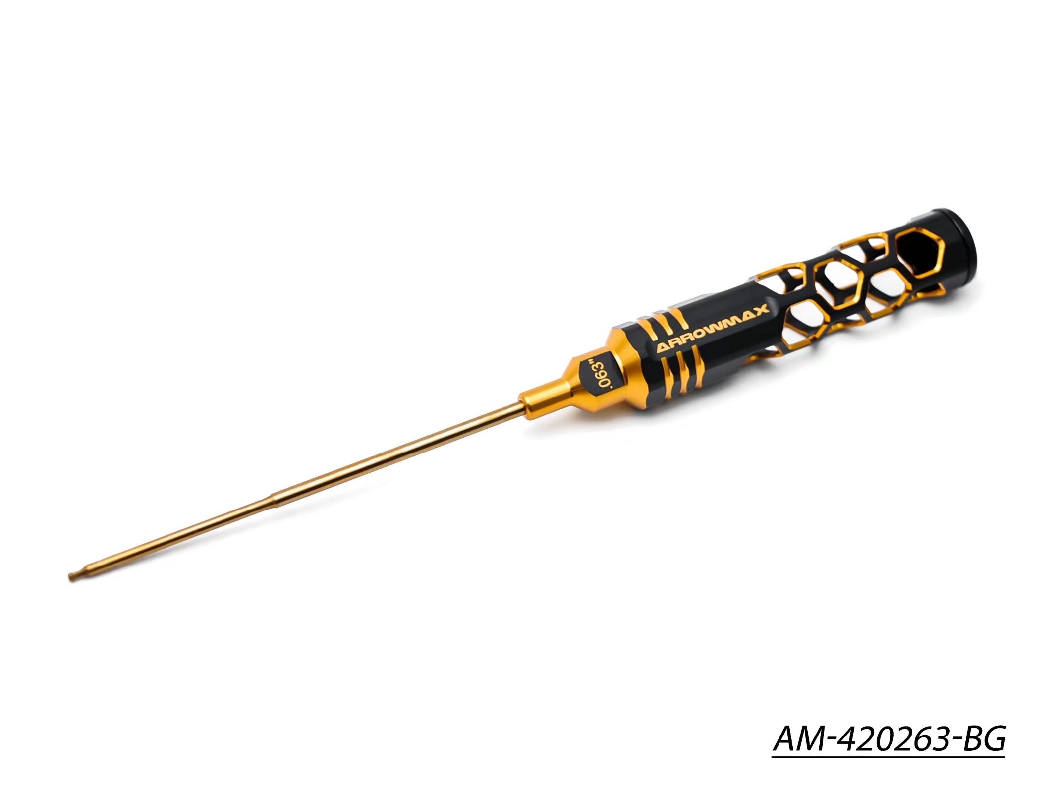 Arrowmax Black Golden clé hex boule 1/16 x120mm