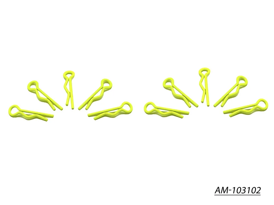Arrowmax Body Clip Clips Carrosserie 1/10 Jaune x10