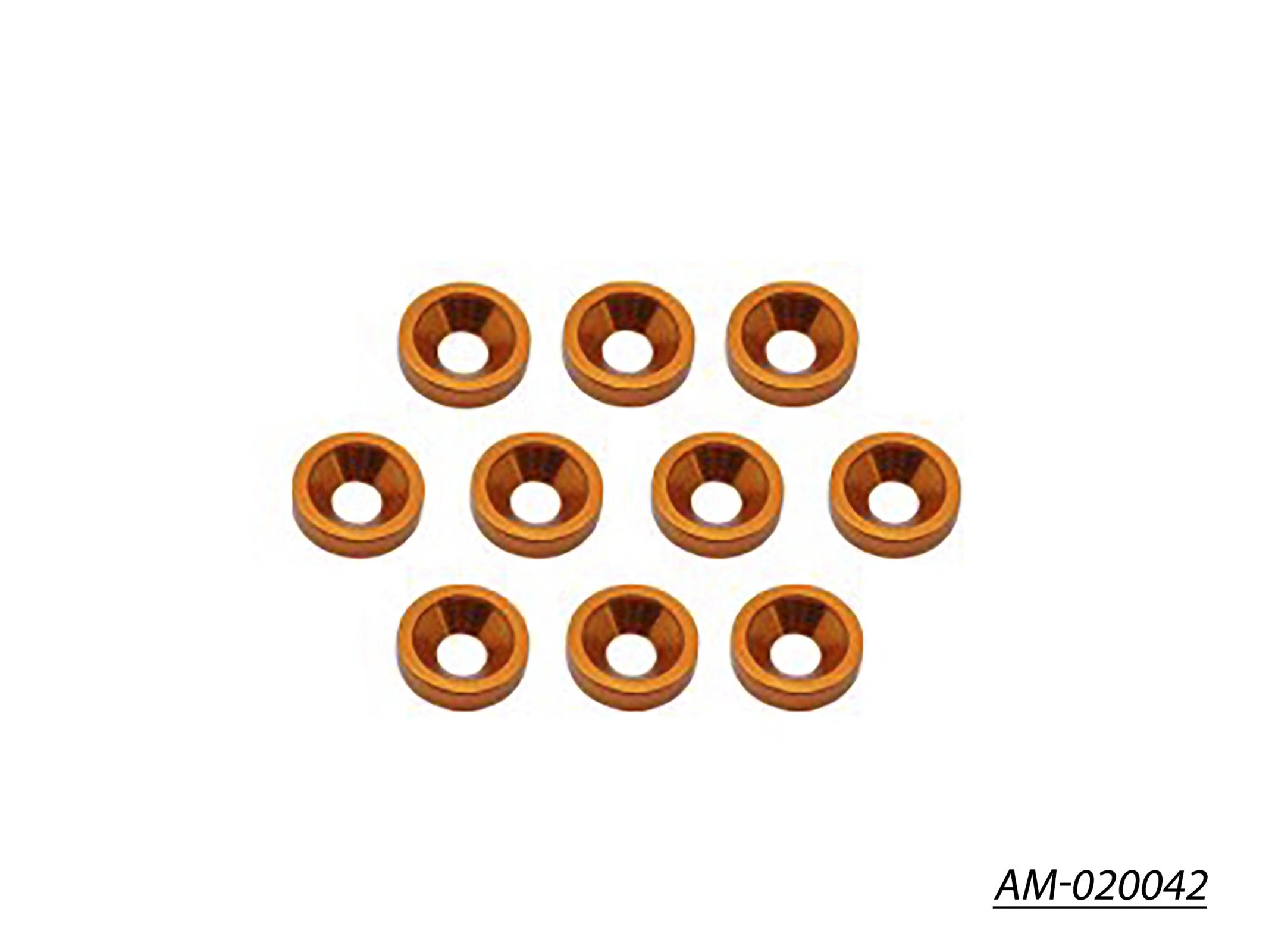 Arrowmax Accessories AM-020042 rondelle alu M4 orange x10