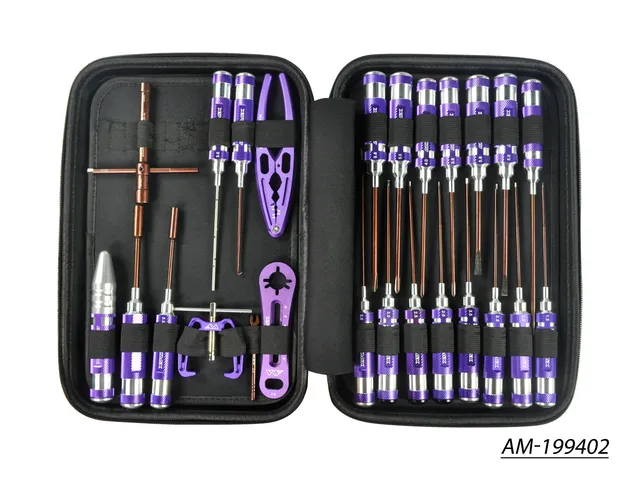 Arrowmax Tools Set AM-199402 kit outils on-road 25 pièces + sac