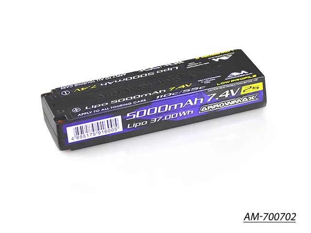 Arrowmax batterie LiPo 2S 5000mAh 7.4V 55C AM-700702