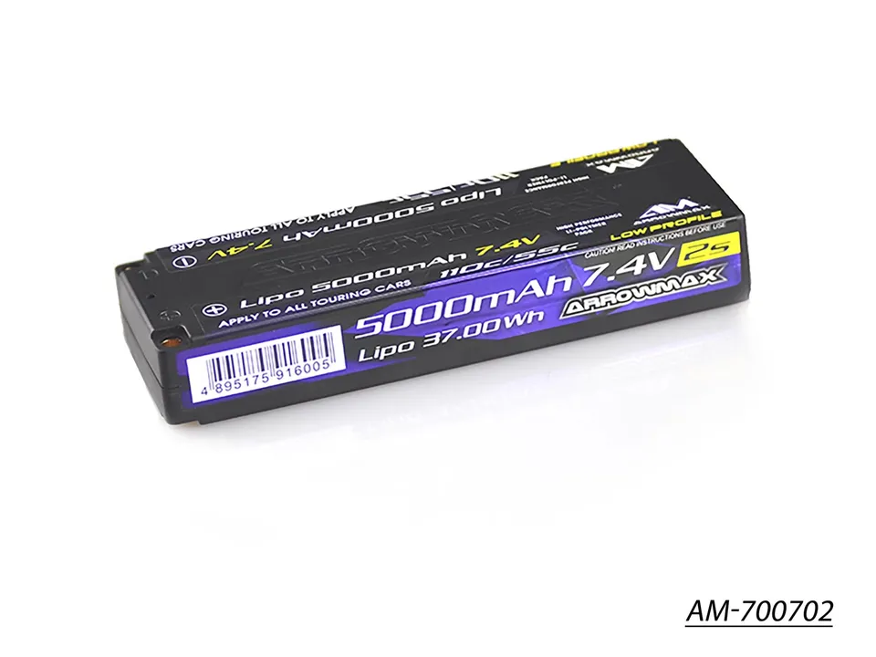 Arrowmax batterie LiPo 2S 5000mAh 7.4V 55C AM-700702