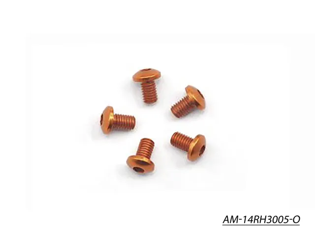 Arrowmax Screws vis alu orange M3x5 lot 5 AM-14RH3005-O 7075