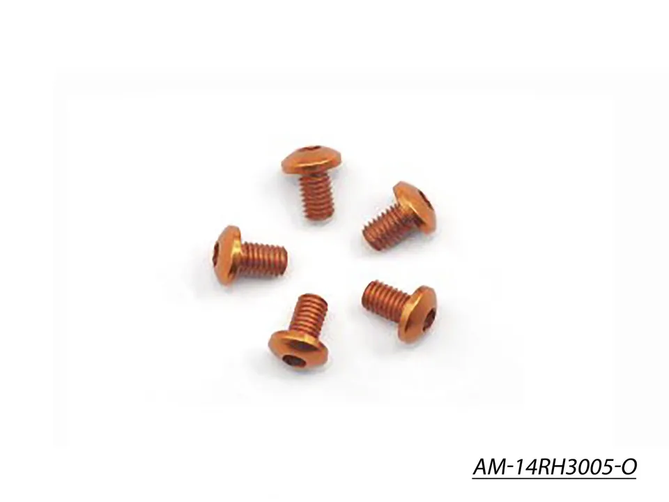 Arrowmax Screws vis alu orange M3x5 lot 5 AM-14RH3005-O 7075