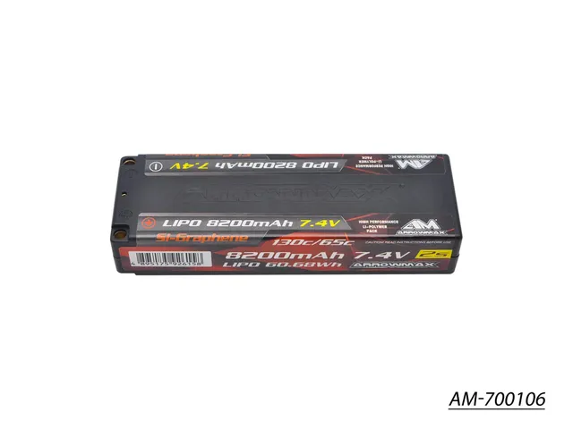 Arrowmax 2S LiPo AM-700106 Batterie Lipo 8200mAh 7.4V 65C