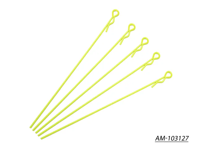 Arrowmax Clips Carrosserie 1/10 Extra Long Jaune x5 AM-103127