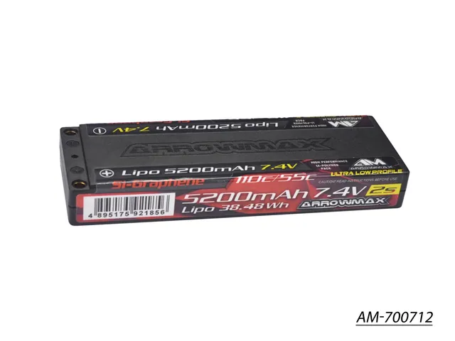 Arrowmax 2S LiPo Batterie 5200mAh 7.4V 55C AM-700712