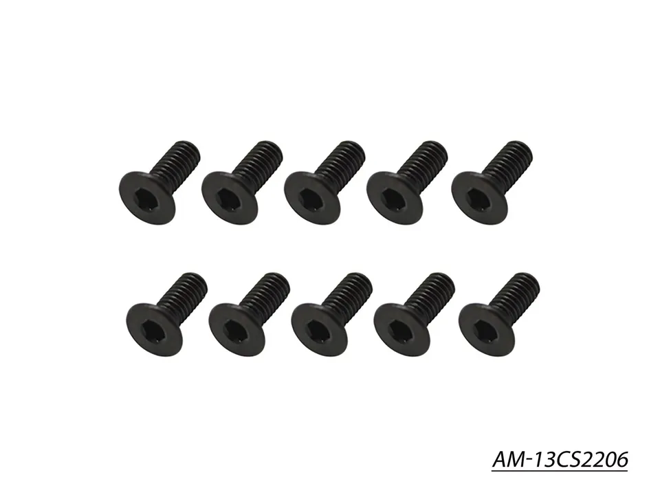 Arrowmax AM-13CS2206 vis fraisées M2.2x6 tête conique x10