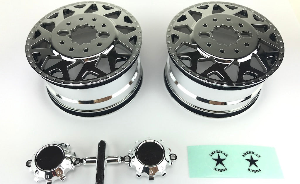 CEN CD0604 roue chrome H01 CONTRA avec cabochon 2 pces