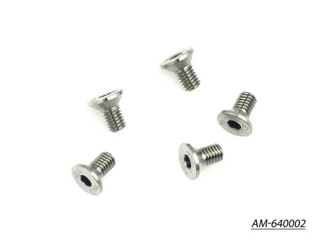 Arrowmax Screws AM-640002 Vis Titane Fraisée M3x6 5 pcs