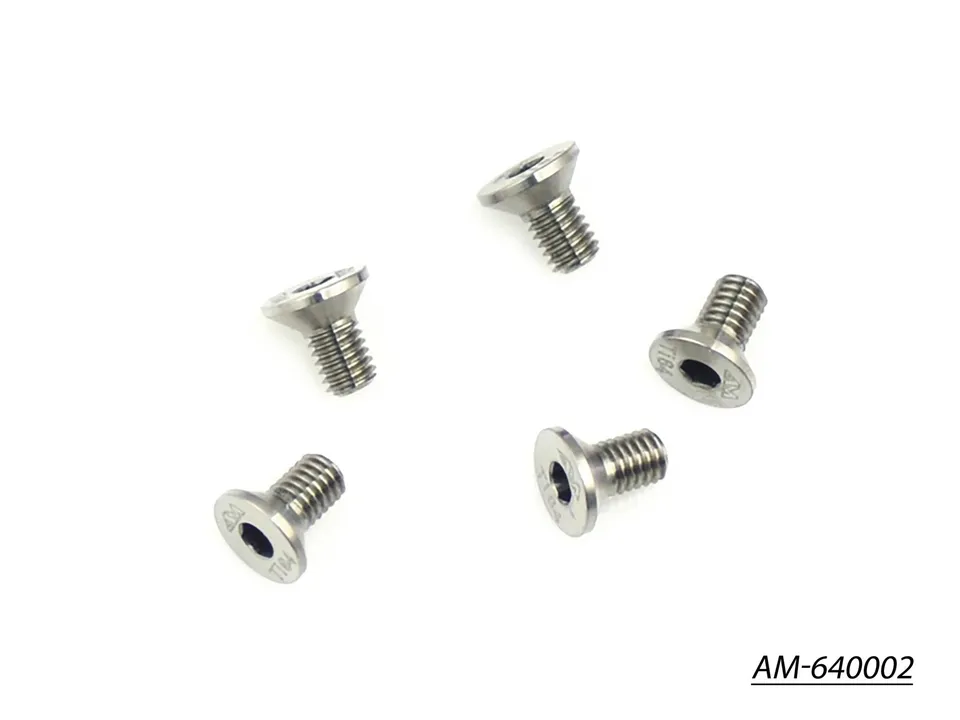 Arrowmax Screws AM-640002 Vis Titane Fraisée M3x6 5 pcs