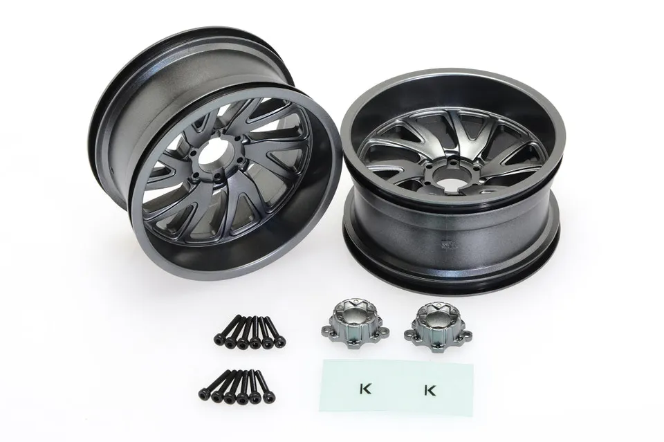CEN KG1 Forged Vile KF004 CD0651 roues RC gunmetal lot de 2