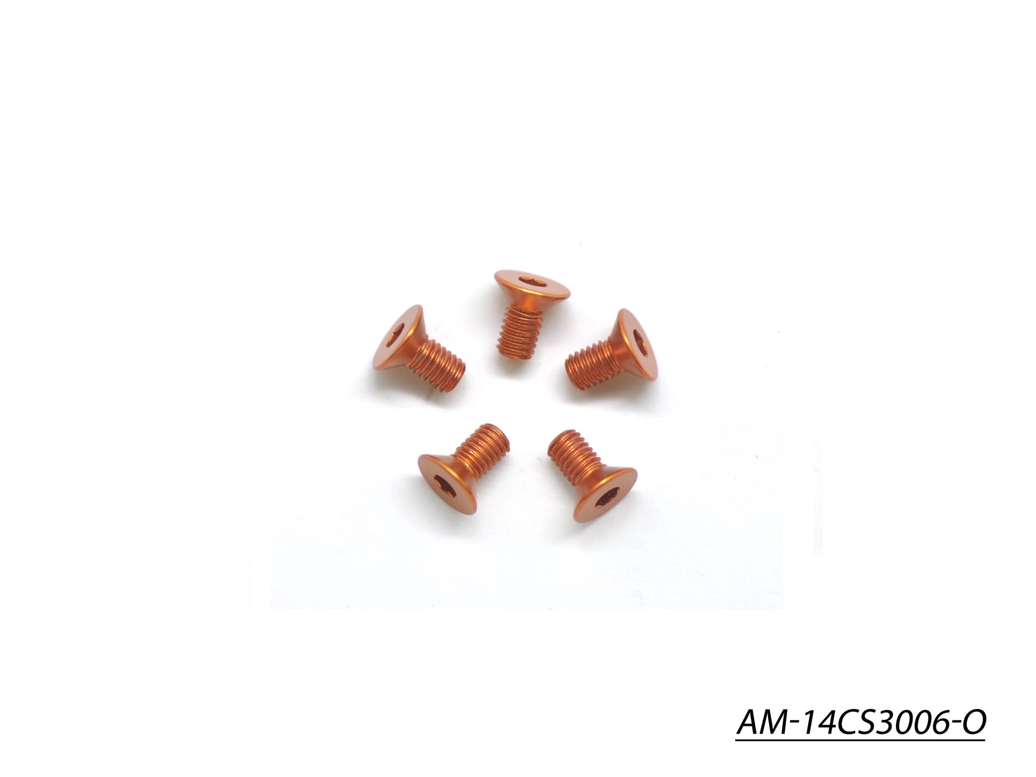 Arrowmax Screws Vis AM-14CS3006-O M3x6 fraisée orange lot 5