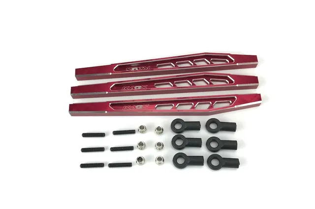 CEN KAOS CKD0370 biellettes suspension arrière alu 117mm rouge