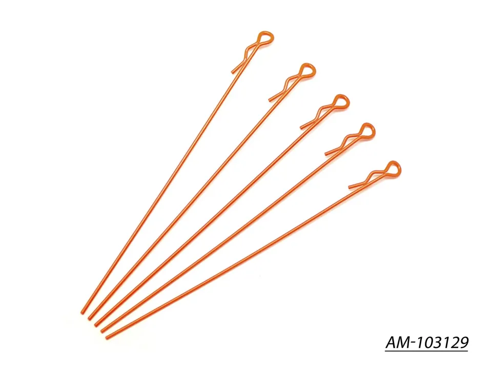 Arrowmax Body Clip clips extra longs 1/10 rouge fluo x5 AM-103129