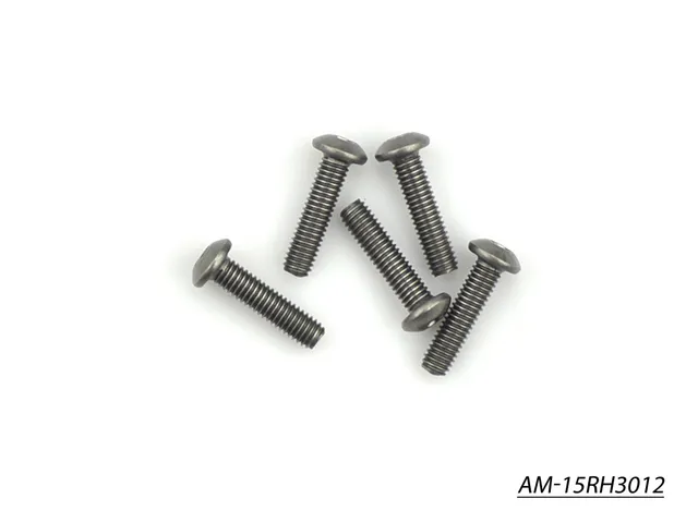 Arrowmax Screws AM-15RH3012 vis titane M3x12 tête ronde x5