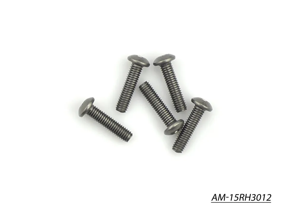 Arrowmax Screws AM-15RH3012 vis titane M3x12 tête ronde x5