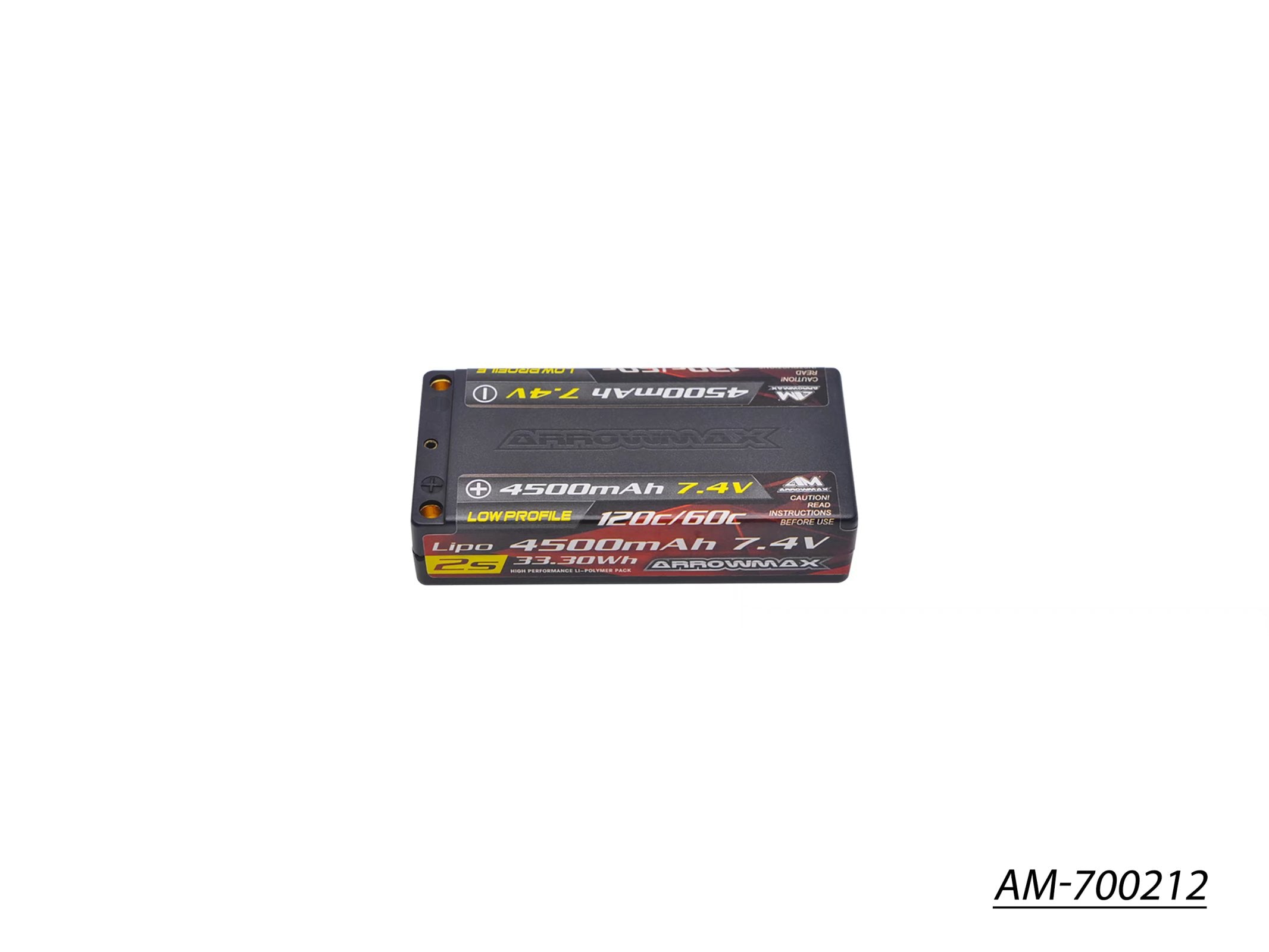 Arrowmax 2S LiPo AM-700212 batterie shorty 4500mAh 7.4V