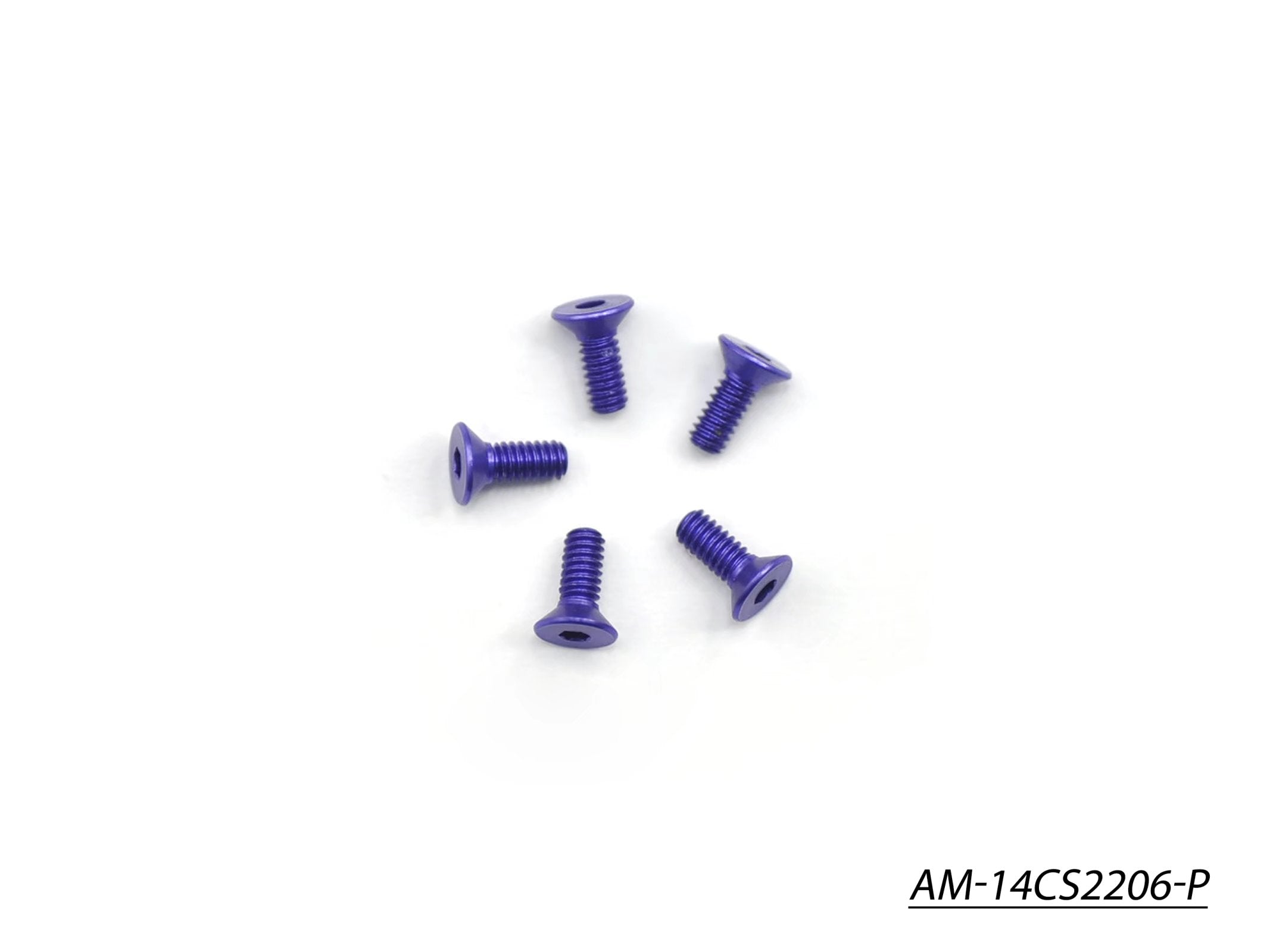 Arrowmax Vis Alu M2.2x6 Violette 7075 Lot 5 Fraisée