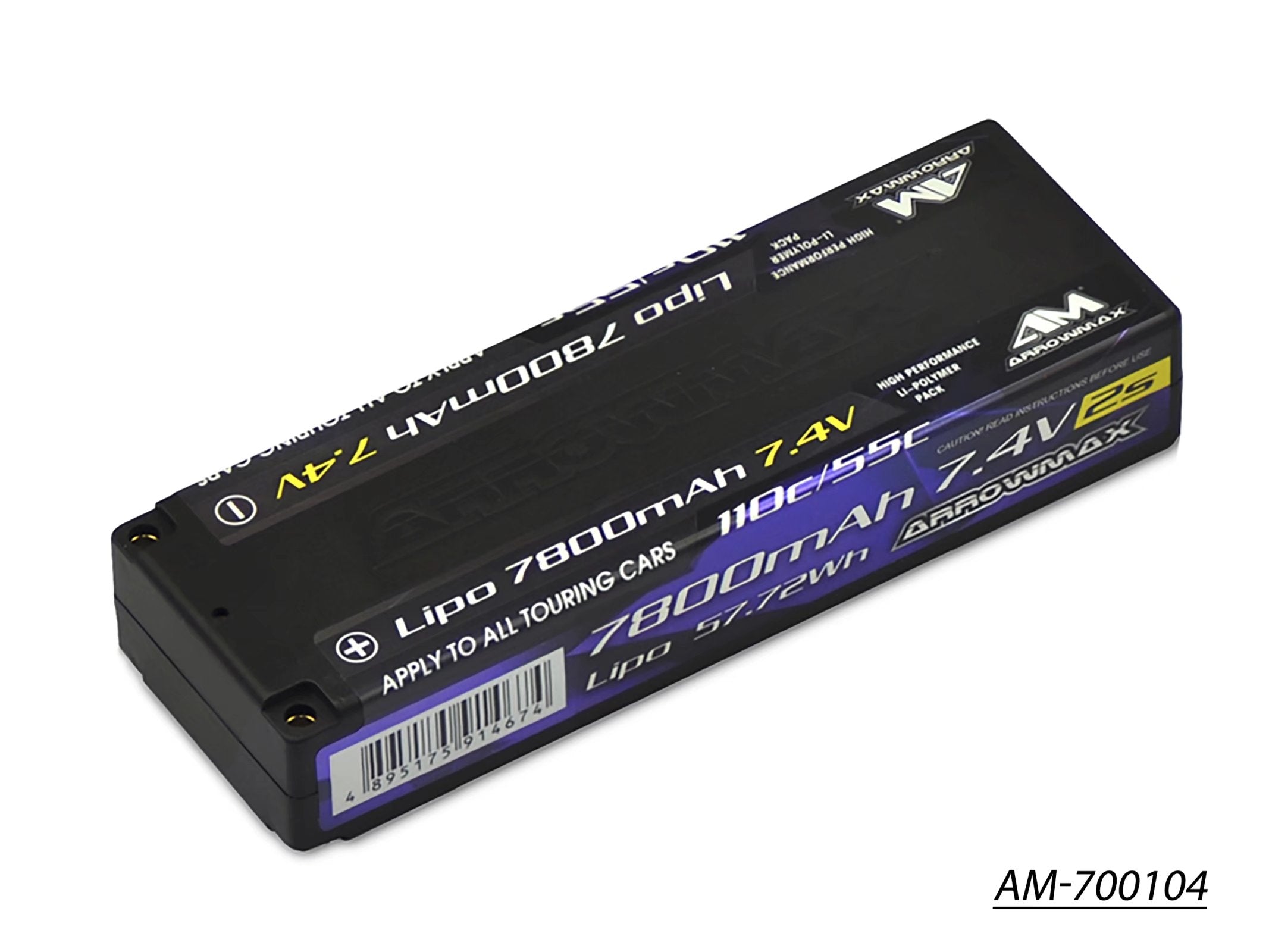 Arrowmax 2S LiPo Batterie 7800mAh 7.4V 55C AM-700104